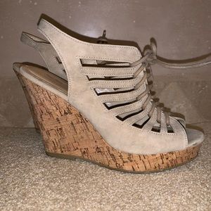 Coach and Four cork wedge heels Size 6.5